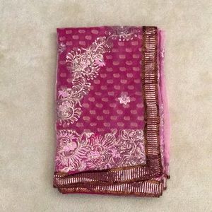 New Pink Saree